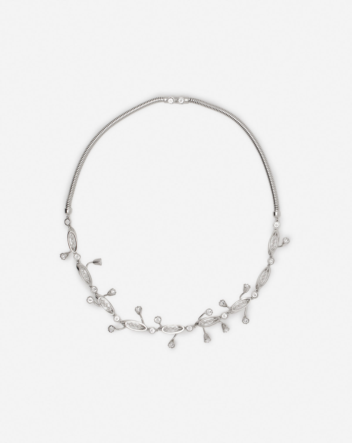 Aede collier - Argent & cristal