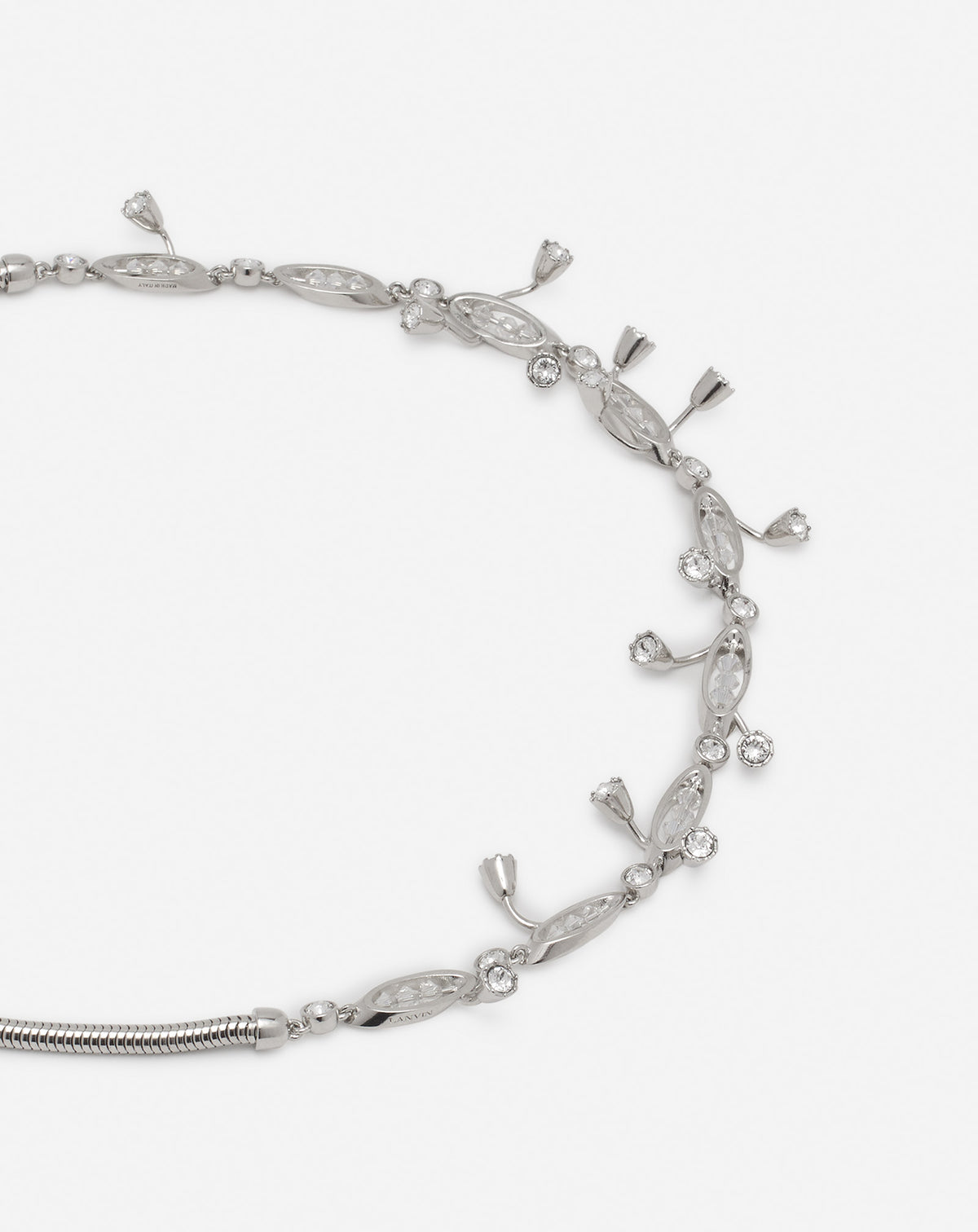 Aede collier - Argent & cristal