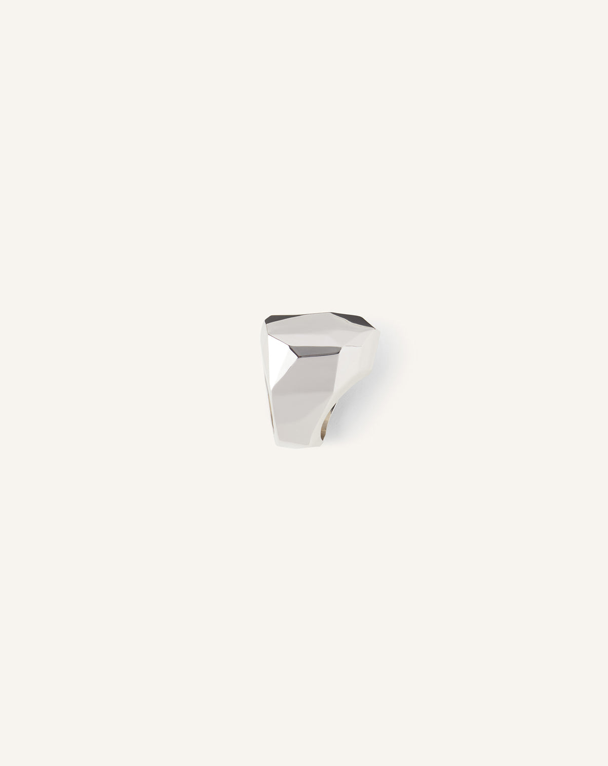 Bague large rocks - Argent