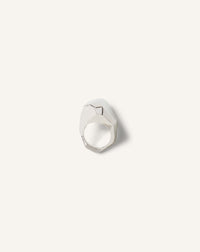 Bague chevaliere rocks - Argent