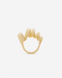 Bague melodie ruban - Or & lune