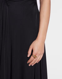 Bague melodie ruban - Or & lune