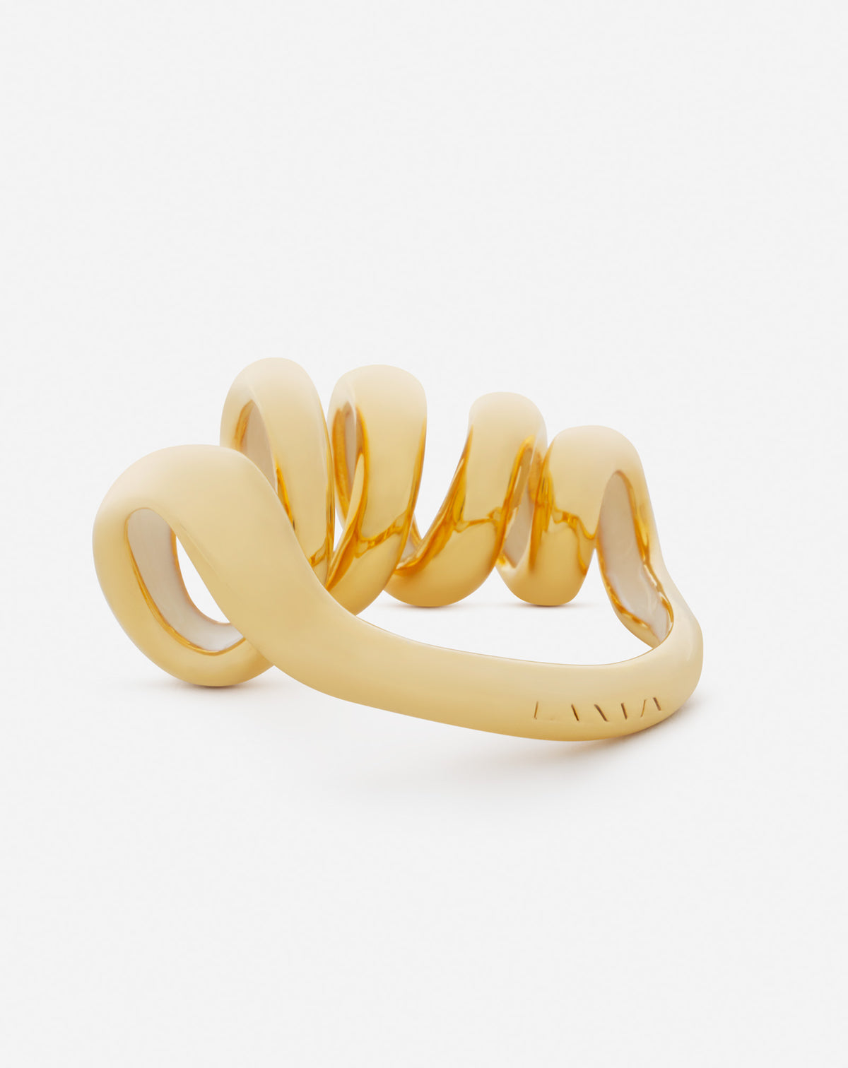 Bague melodie ruban - Or & lune