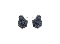 Rhinestone melodie earrings - Bleu & cristal