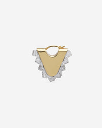Boucles d'oreilles frequence strass - Or & cristal