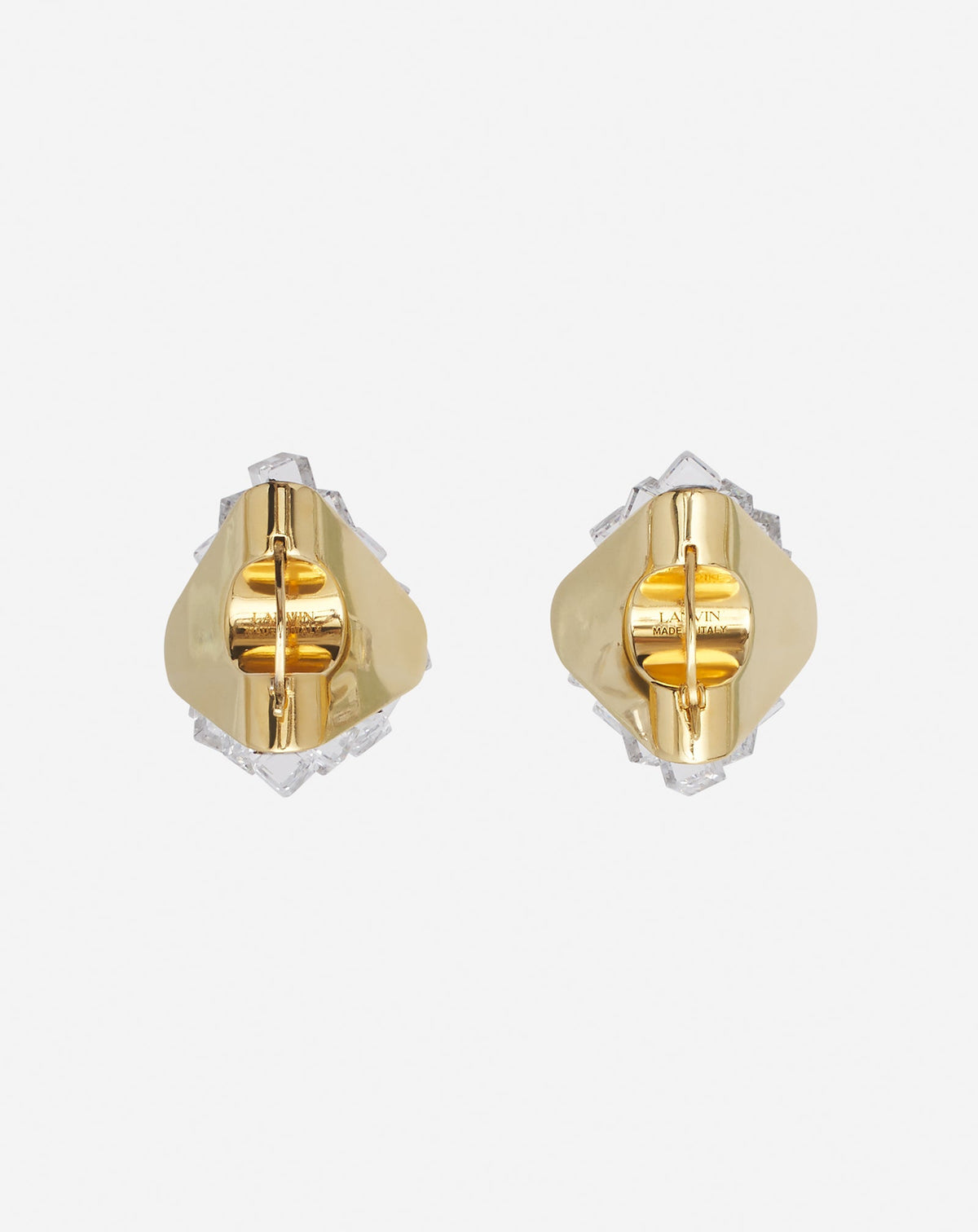 Boucles d'oreilles frequence strass - Or & cristal