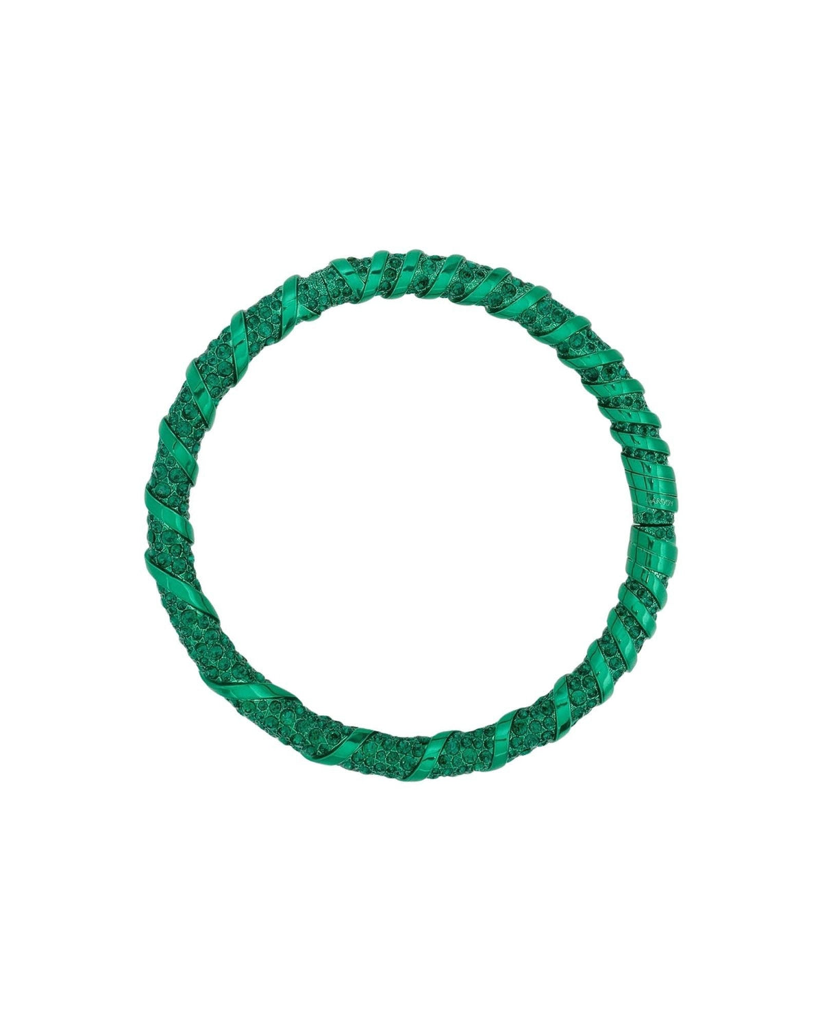 Collier melodie strass - Vert