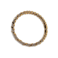 Collier melodie strass - Or & cristal