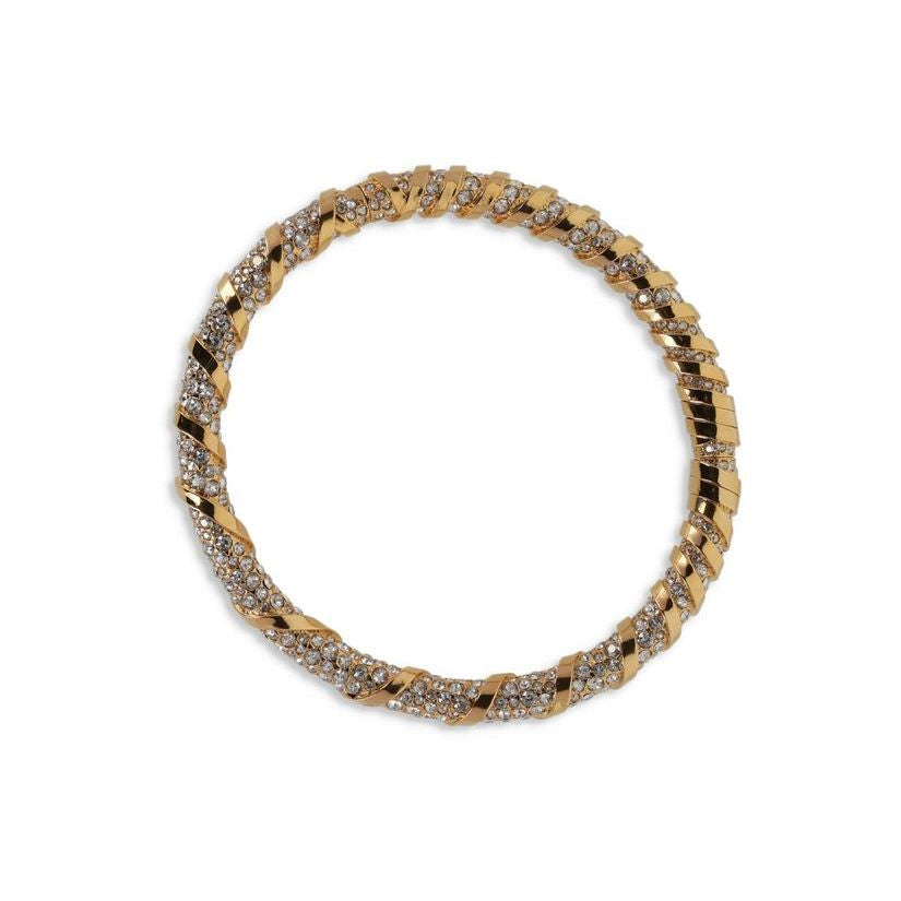 Collier melodie strass - Or & cristal