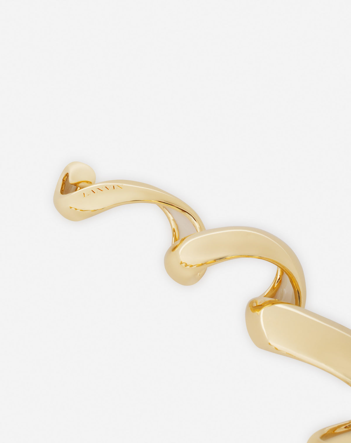 Collier melodie ruban - Or & lune