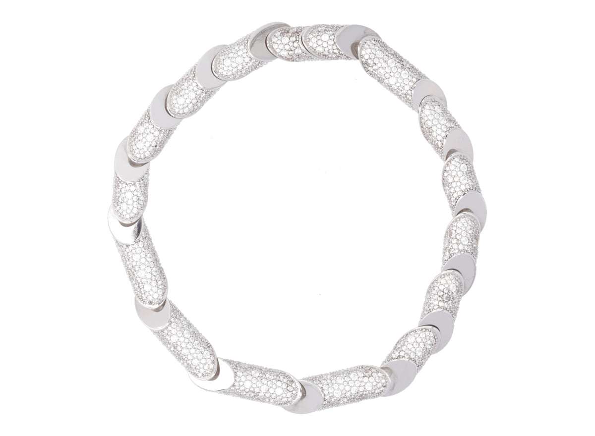 Collier haute sequence - Argent & cristal