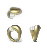 Bague sequence by lanvin - Or & argent
