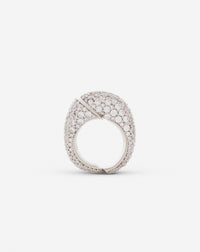 Bague haute sequence - Argent & cristal