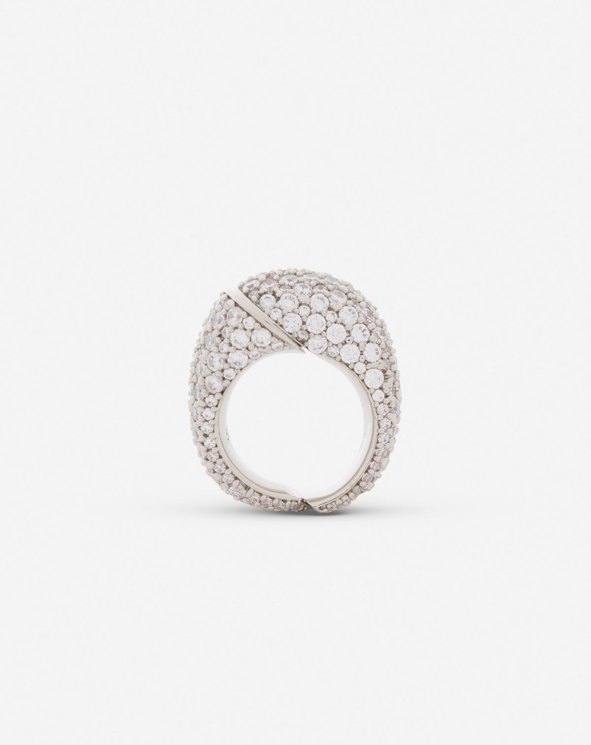 Bague haute sequence - Argent & cristal