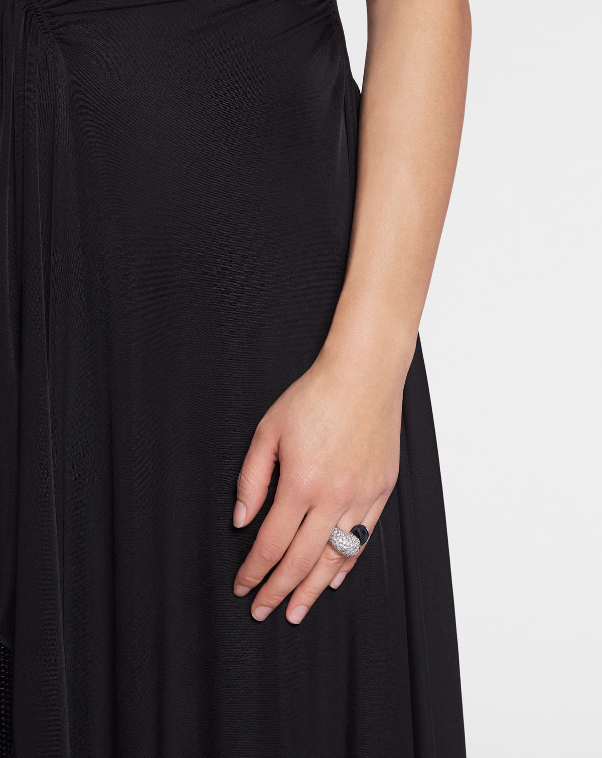 Bague haute sequence - Argent & cristal