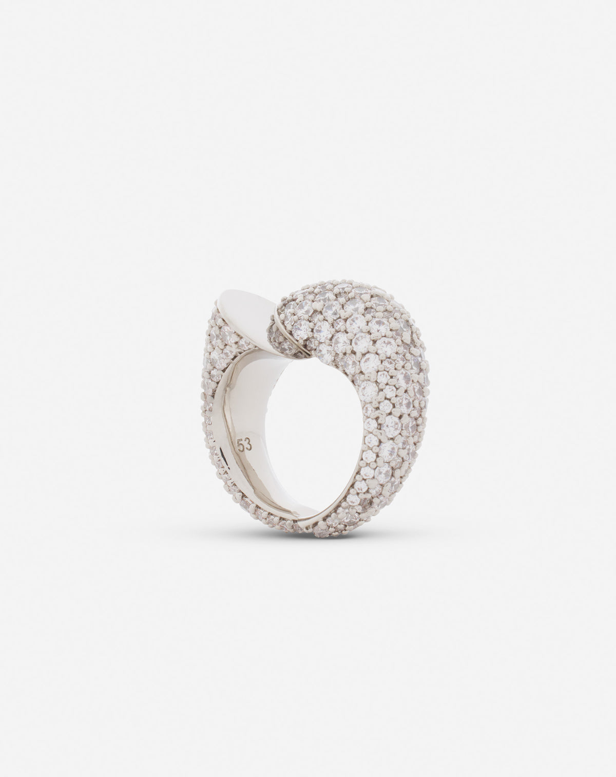 Bague haute sequence - Argent & cristal