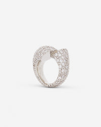 Bague haute sequence - Argent & cristal