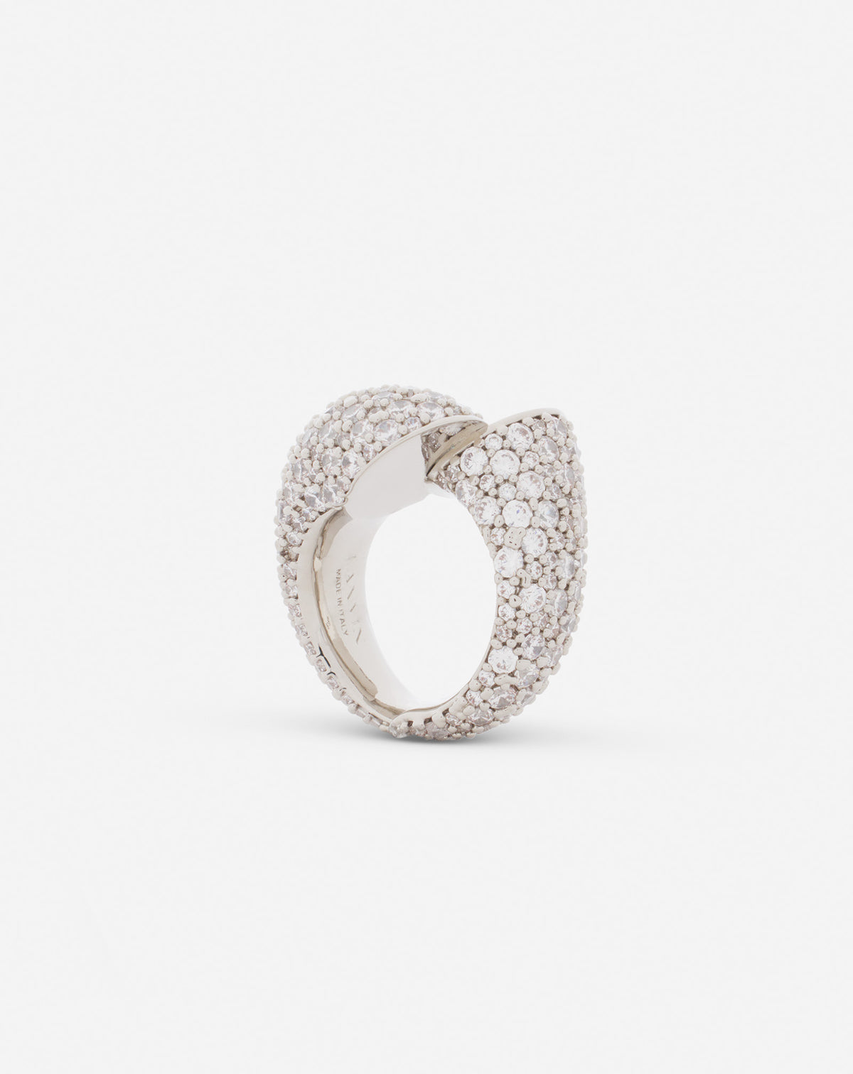 Bague haute sequence - Argent & cristal