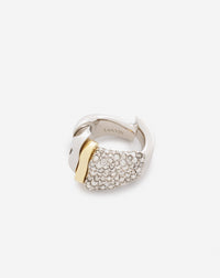 Bague sequence wave - Argent & or