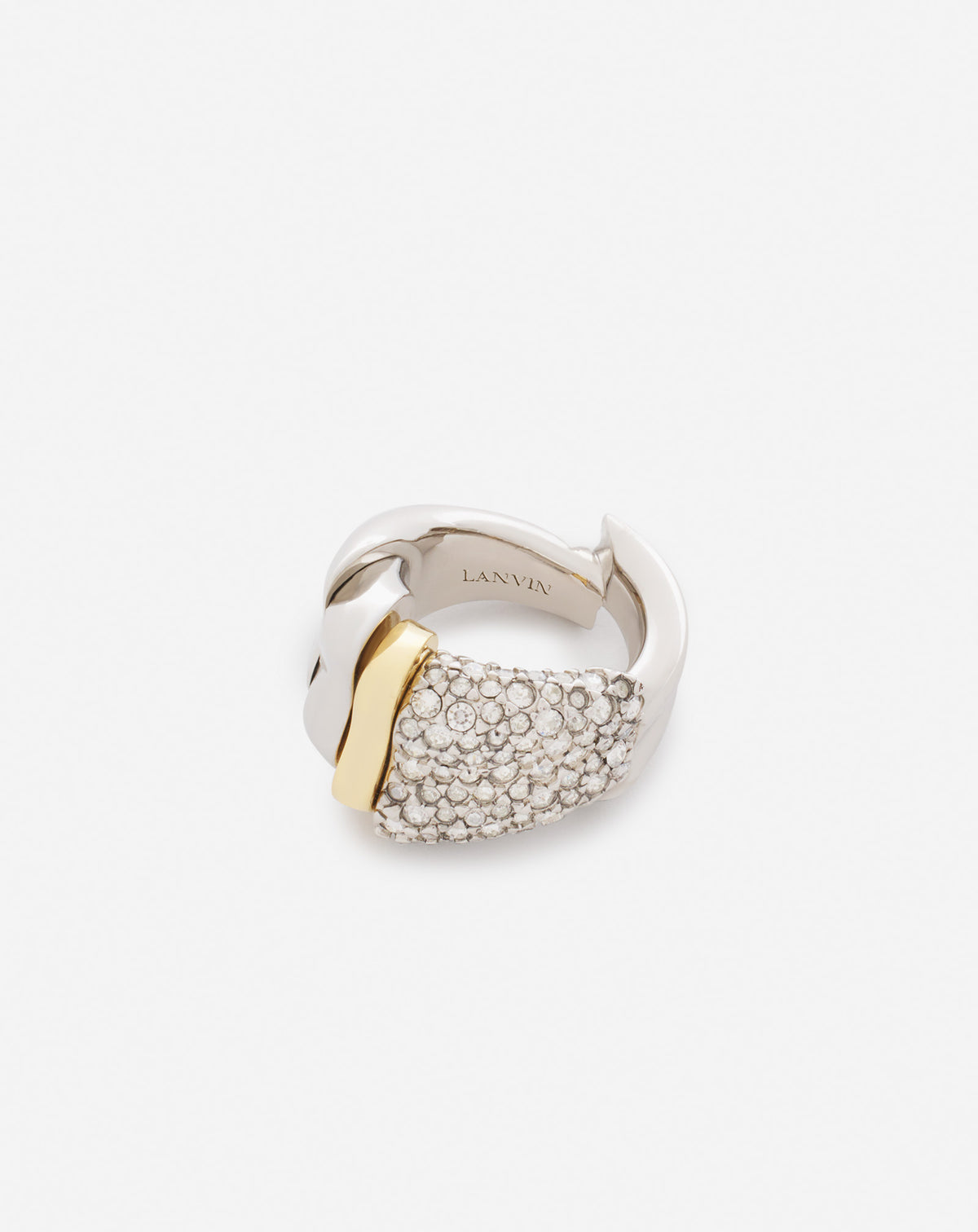 Bague sequence wave - Argent & or