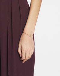 Bracelet melodie coeur - Or & cristal