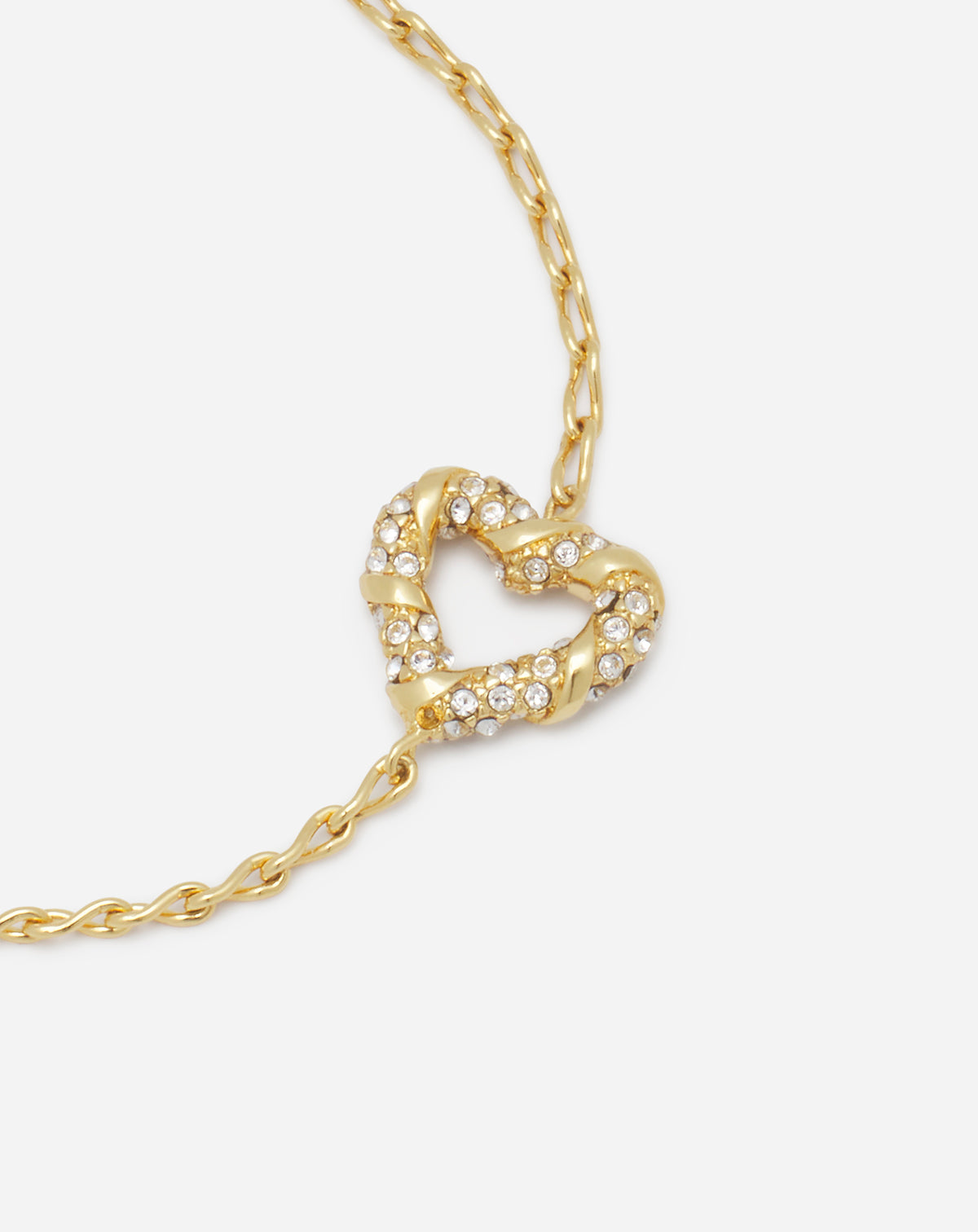 Bracelet melodie coeur - Or & cristal