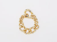 ZZNO STOCK OR/ARGENT BRACELET SEQUENCE CHAINE