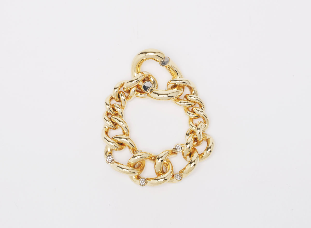 ZZNO STOCK OR/ARGENT BRACELET SEQUENCE CHAINE