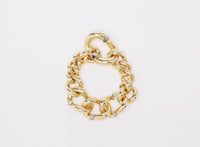 Bracelet sequence chaine - Or & argent
