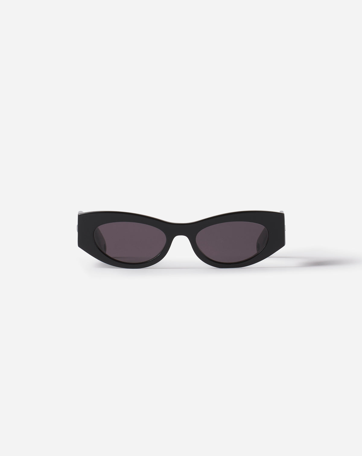Lunettes cateye logo allongees - Noir