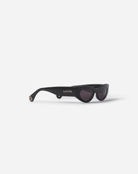 Lunettes cateye logo allongees - Noir
