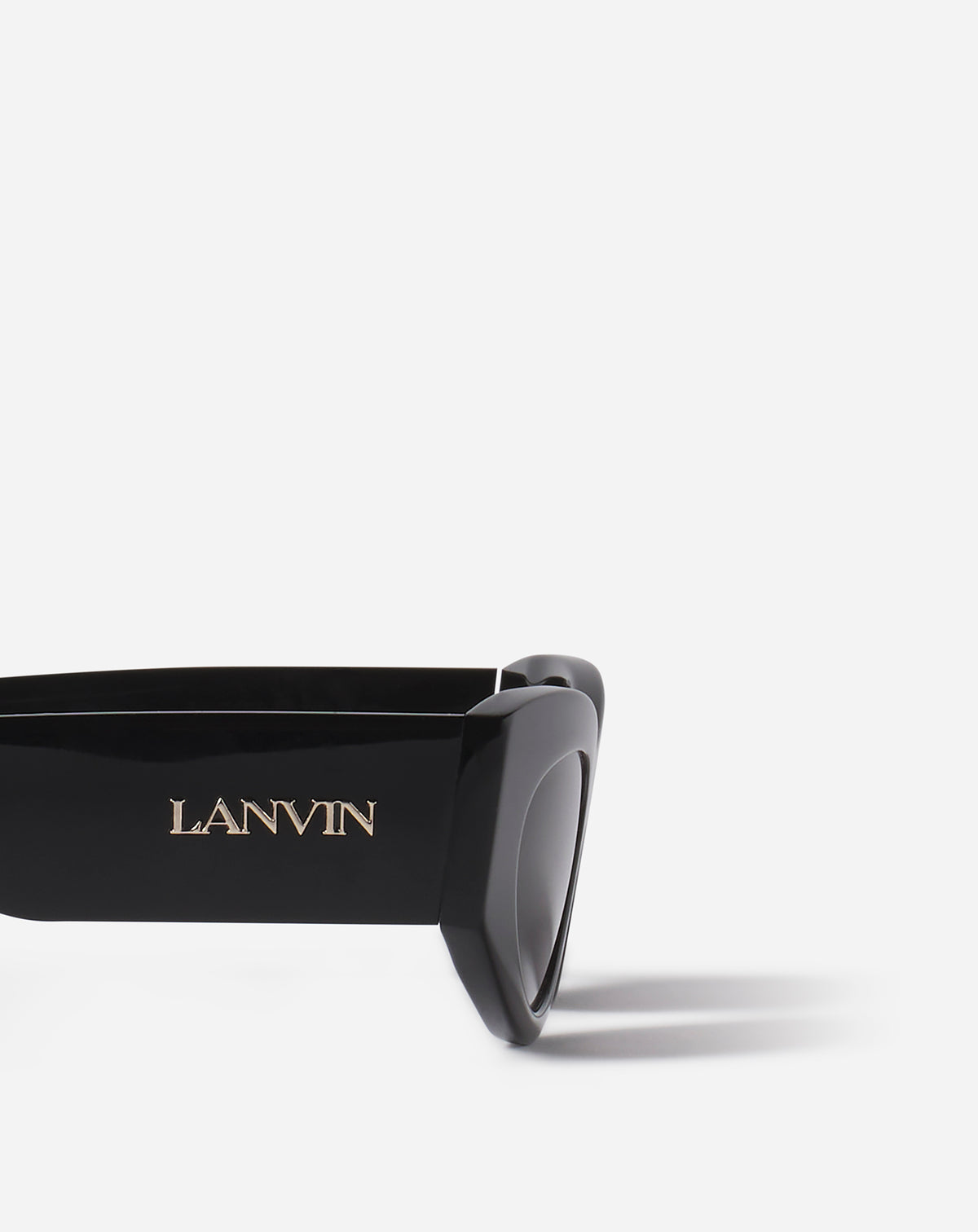 Lunettes cateye logo allongees - Noir