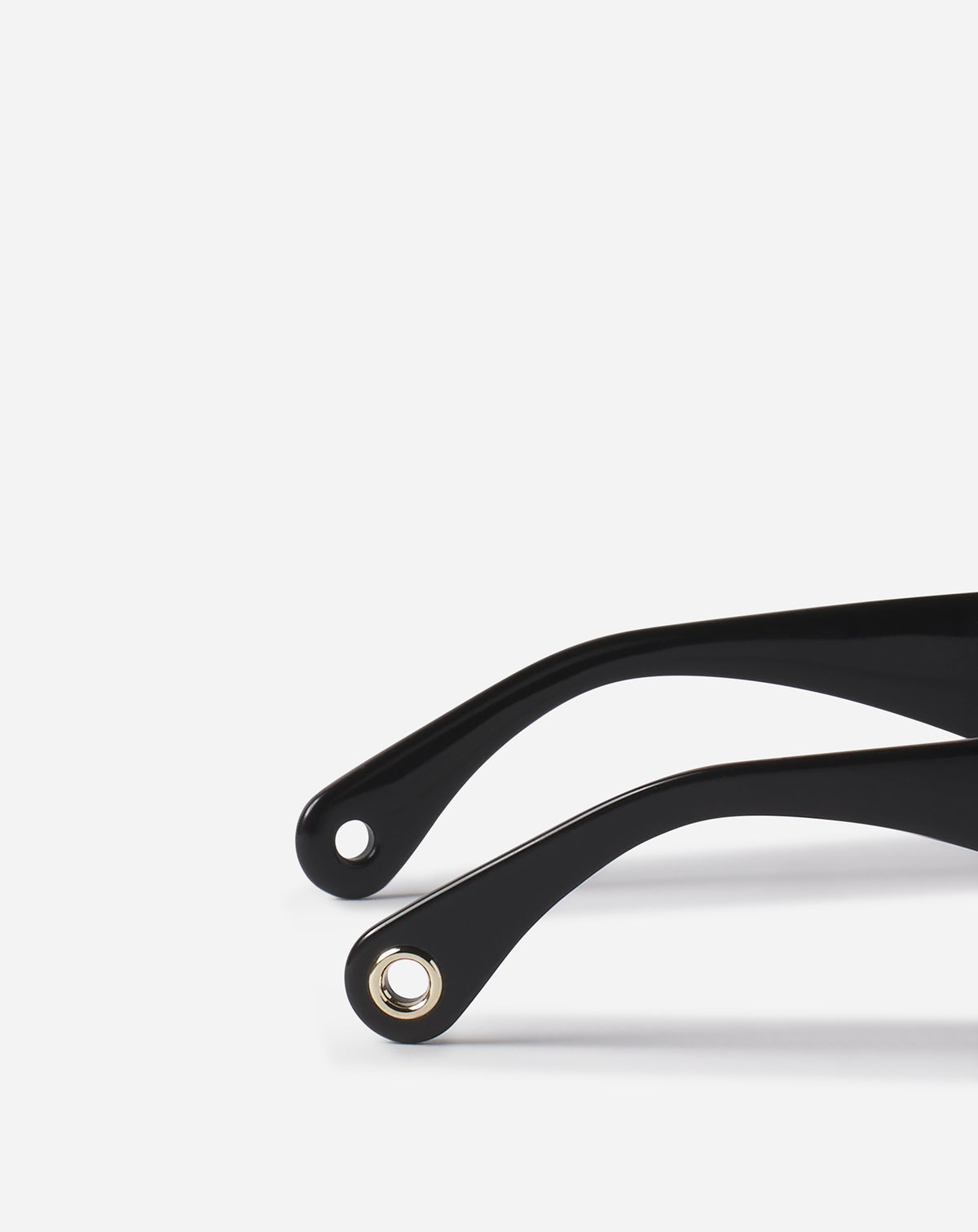 Lunettes cateye logo allongees - Noir
