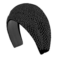 Headband double all over rhinestones - Noir