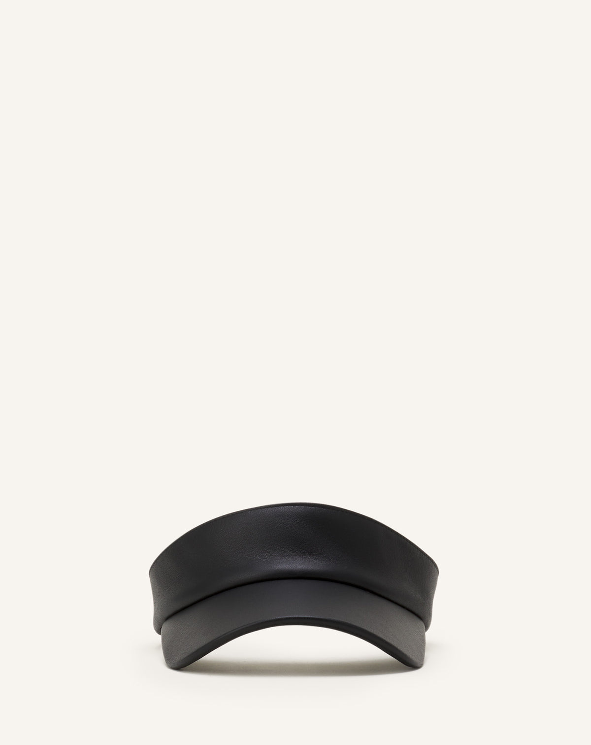 Visière en cuir - Noir