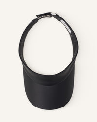 Visière en cuir - Noir