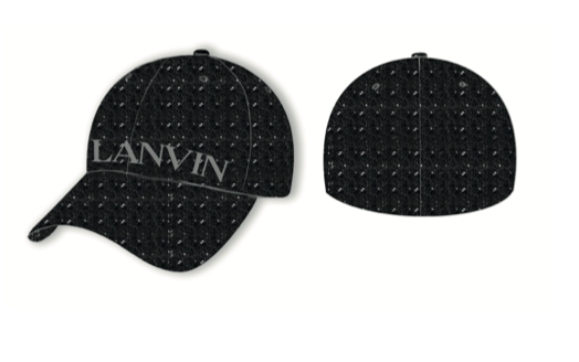 Casquette en tweed - Blanc & noir