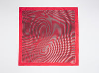 Carre impression optical - Coquelicot