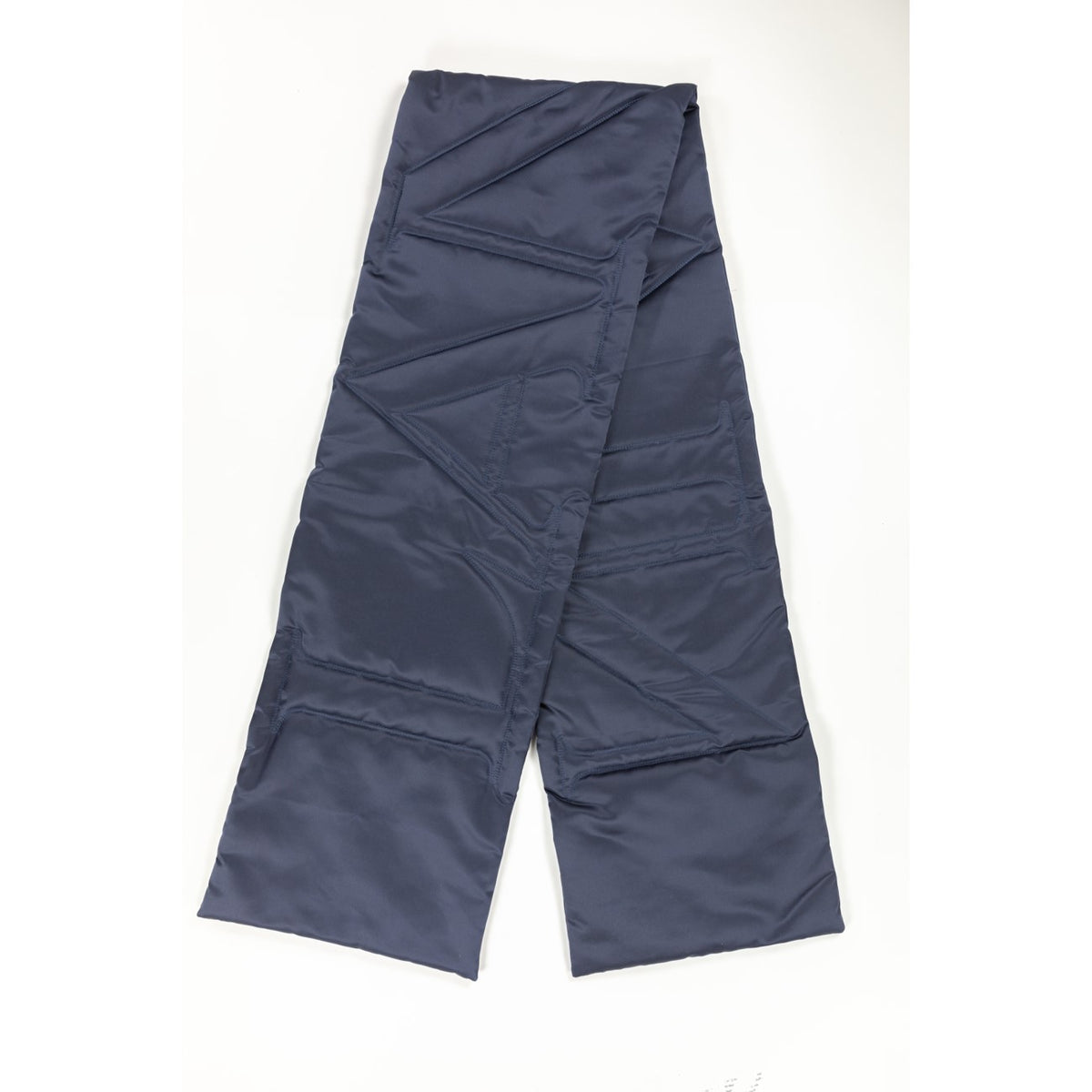 Plain logo scarf - Bleu nuit