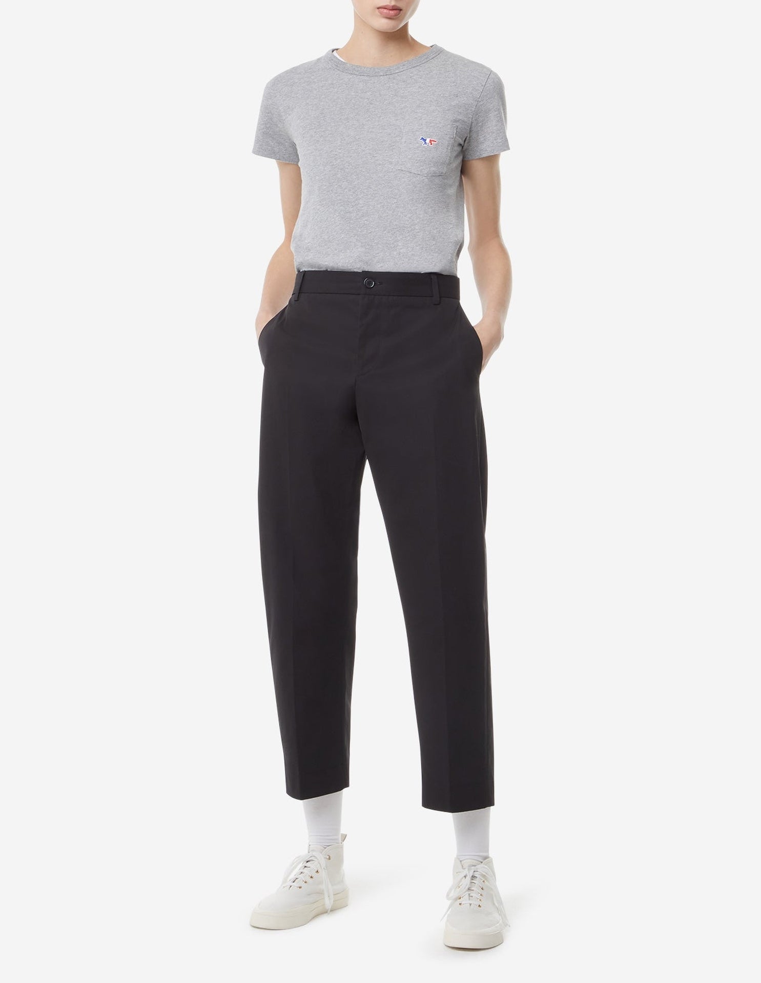 Round neck T-shirt - Grey Melange