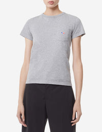 T-shirt à encolure arrondie - Grey Melange