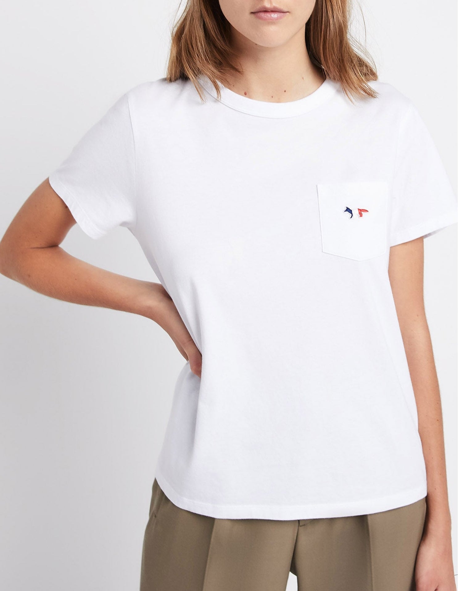 T-shirt à encolure arrondie - White