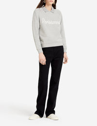 Sweat à col rond et manches longues raglan - Grey melange