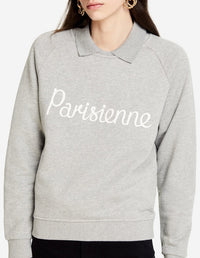 Sweat à col rond et manches longues raglan - Grey melange
