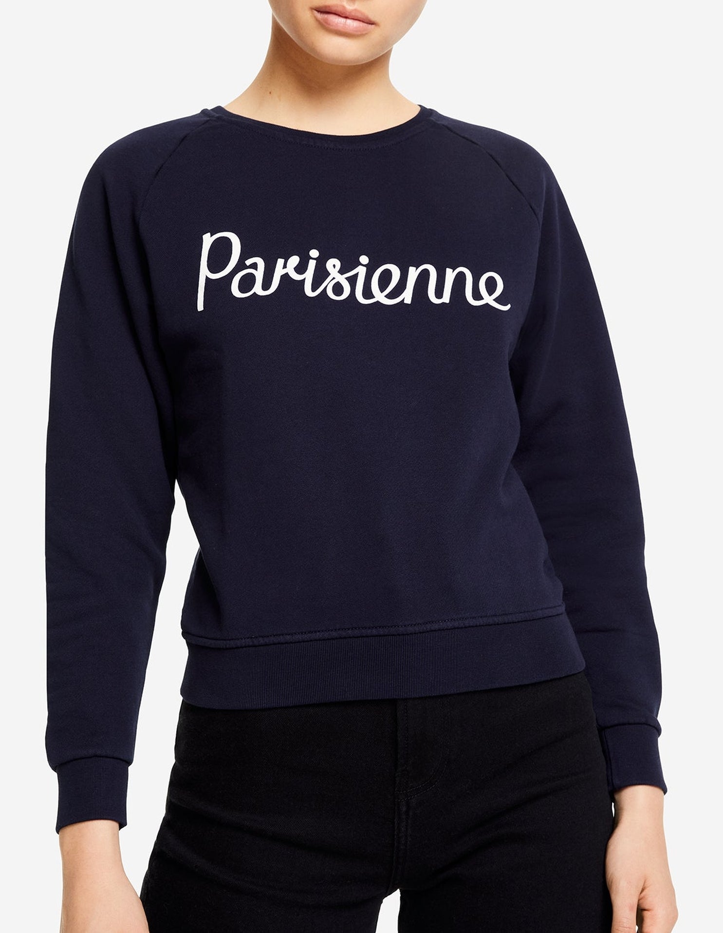 Sweatshirt Parisienne imprimé - Navy