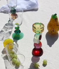 Set de 2 petits verres en cristal Mayfair - Clear, Emerald, Brown, Mint & Bright Yellow
