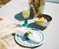 Set de 2 Assiettes à dessert Ponta - Green, Yellow & Gold