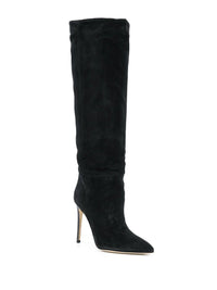 Bottes Stiletto 105 en daim - Black