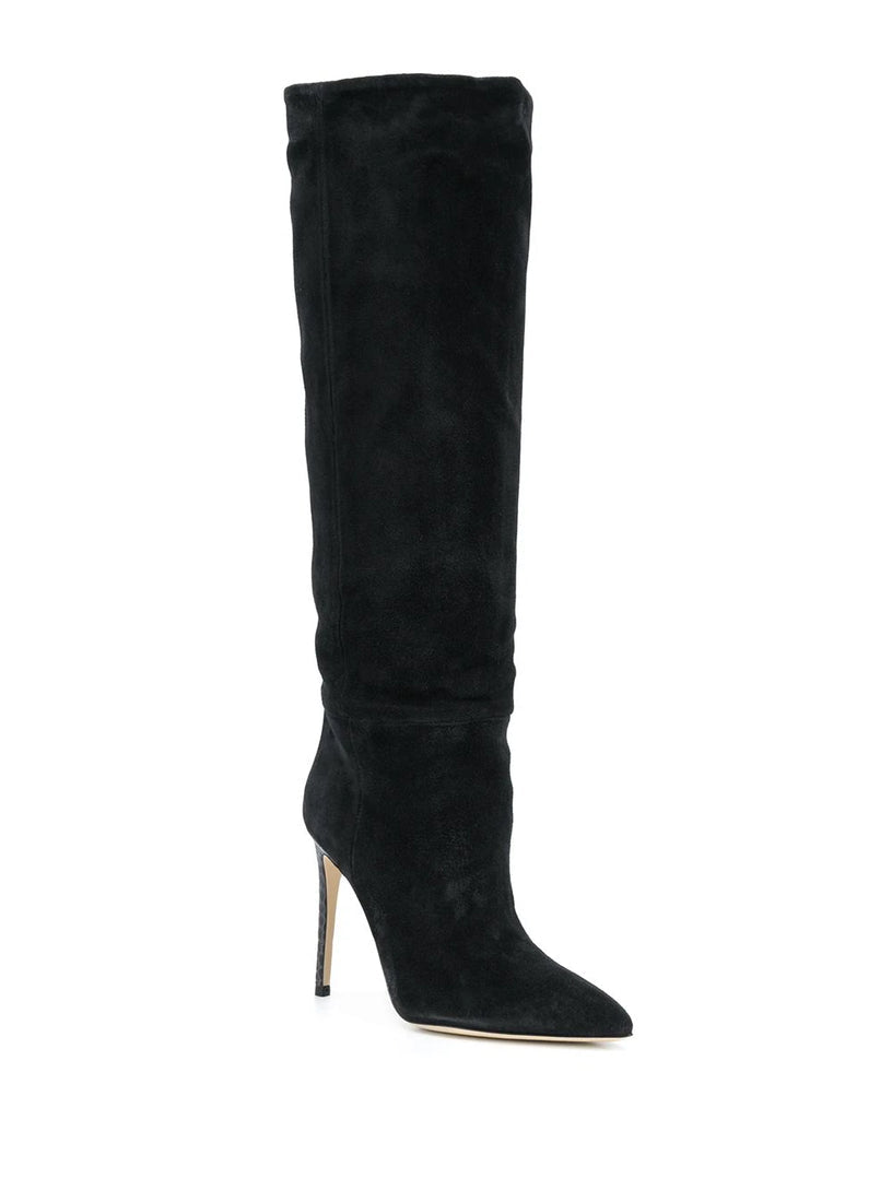 Bottes Stiletto 105 en daim - Black