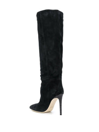 Bottes Stiletto 105 en daim - Black